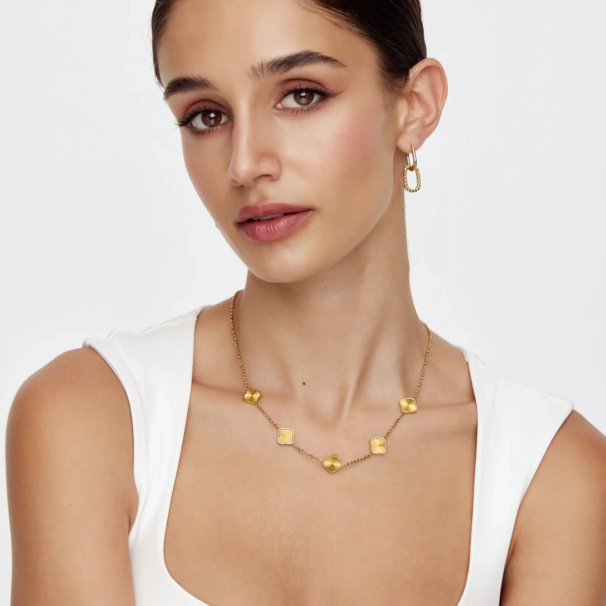 Clover  Sunburst Necklace