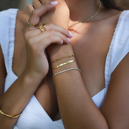 Cordelia Gold Tennis Bracelet