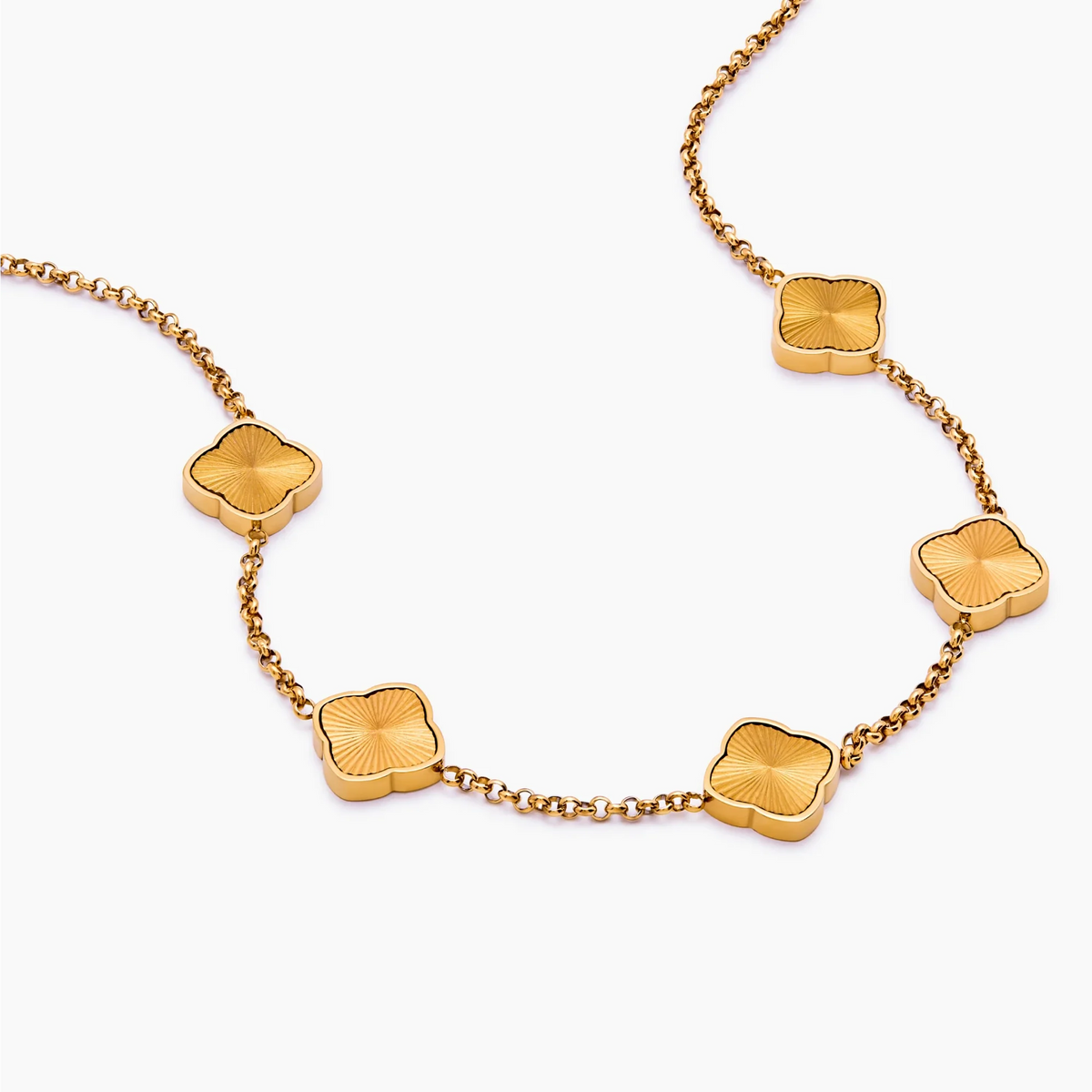 Clover  Sunburst Necklace