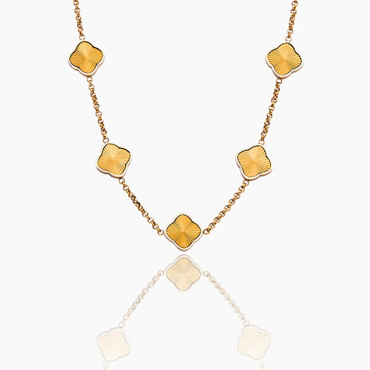 Clover  Sunburst Necklace